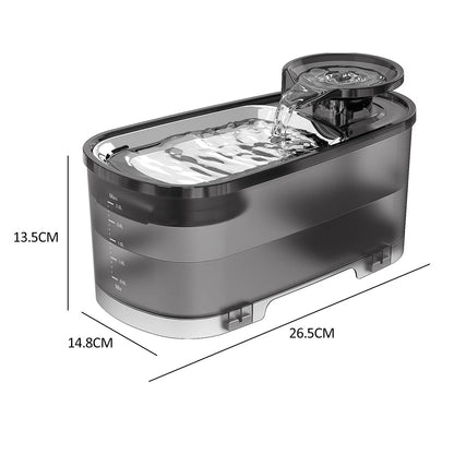 2.5L Cat Water Fountain - Quiet Pet Water Dispenser