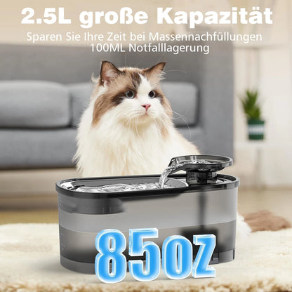 2.5L Cat Water Fountain - Quiet Pet Water Dispenser