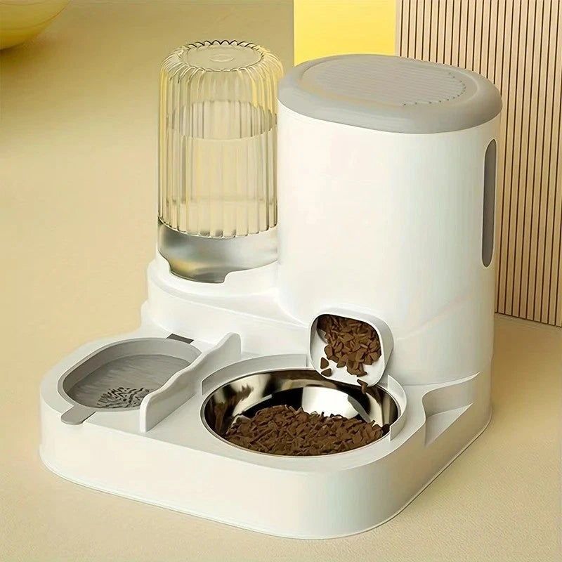 Automatic Food & Water Bowl with Dispenser for Cats & Dogs