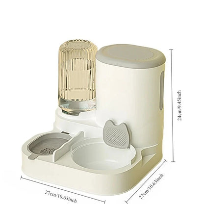 Automatic Food & Water Bowl with Dispenser for Cats & Dogs